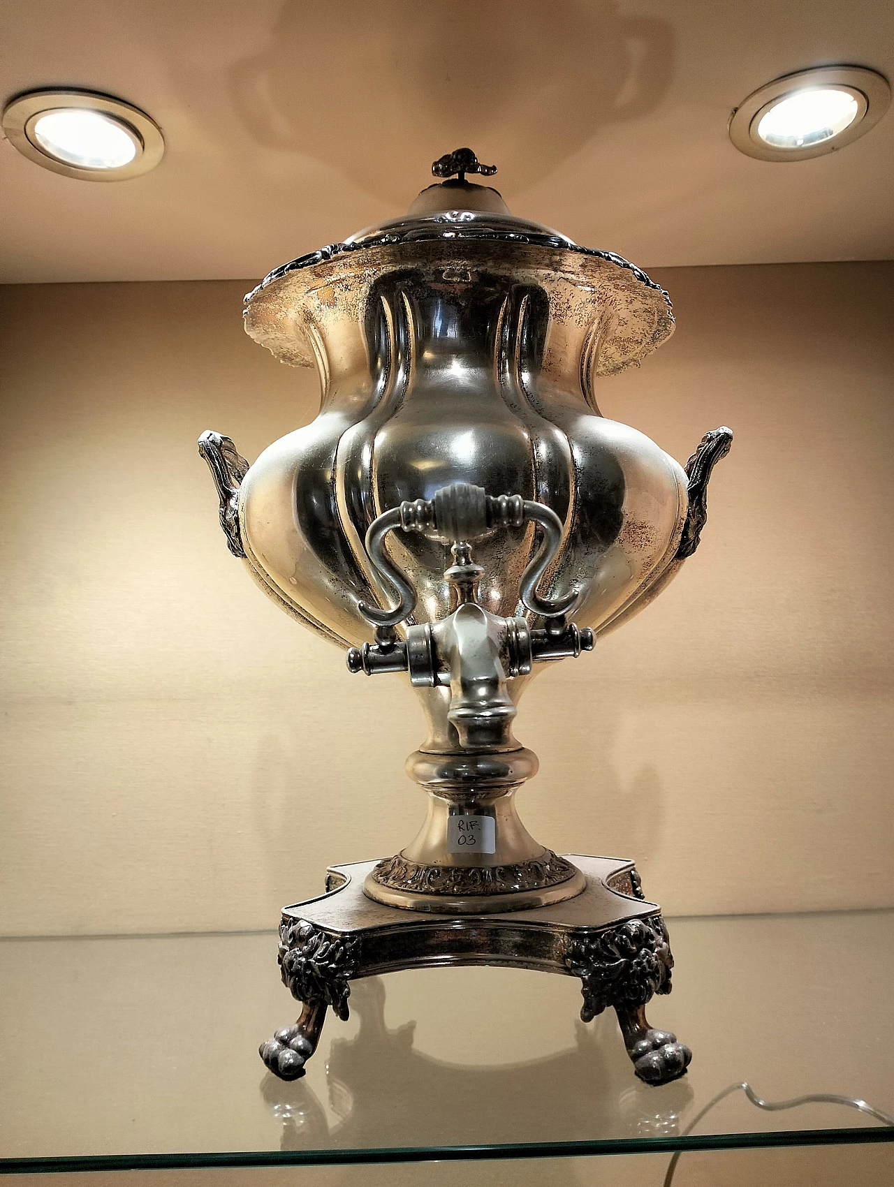 Sheffield silver samovar, 19th century 1