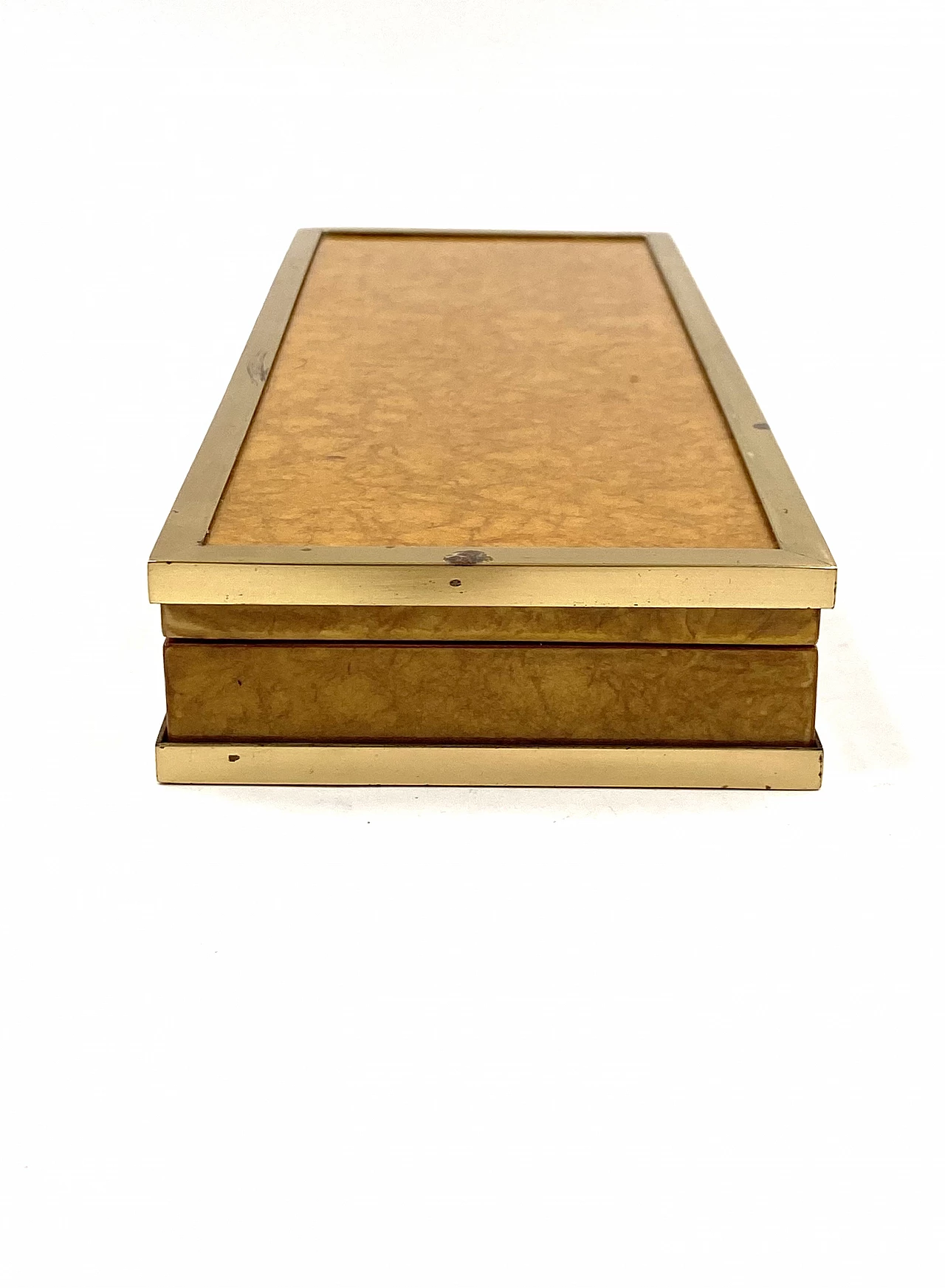 Wood and brass cigar box by Tommaso Barbi, 1970s 16