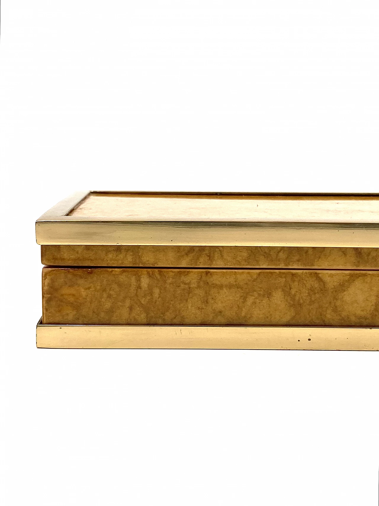 Wood and brass cigar box by Tommaso Barbi, 1970s 20