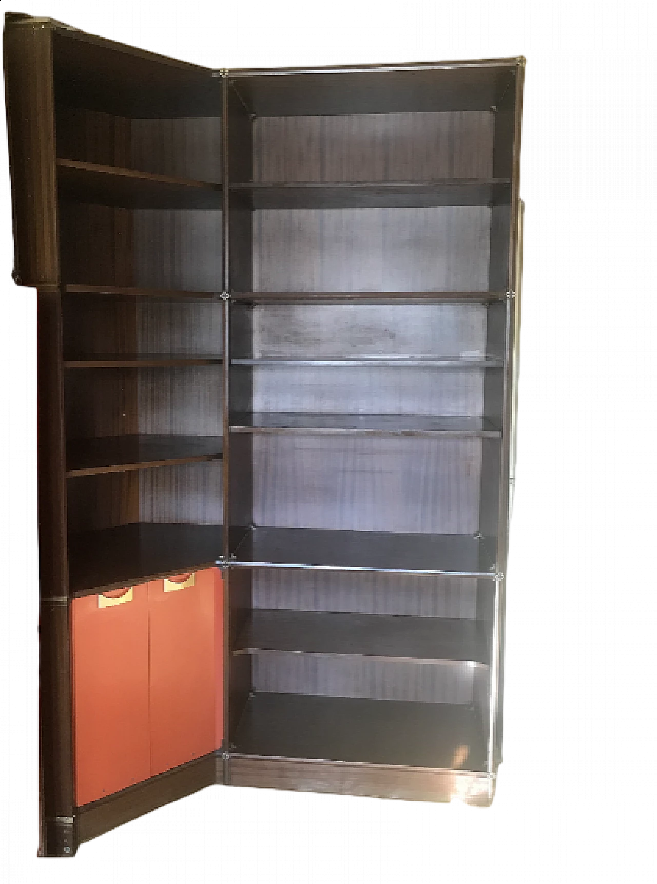 Fitting bookcase with modular corner unit by Fratelli Piarotto, 1960s 9