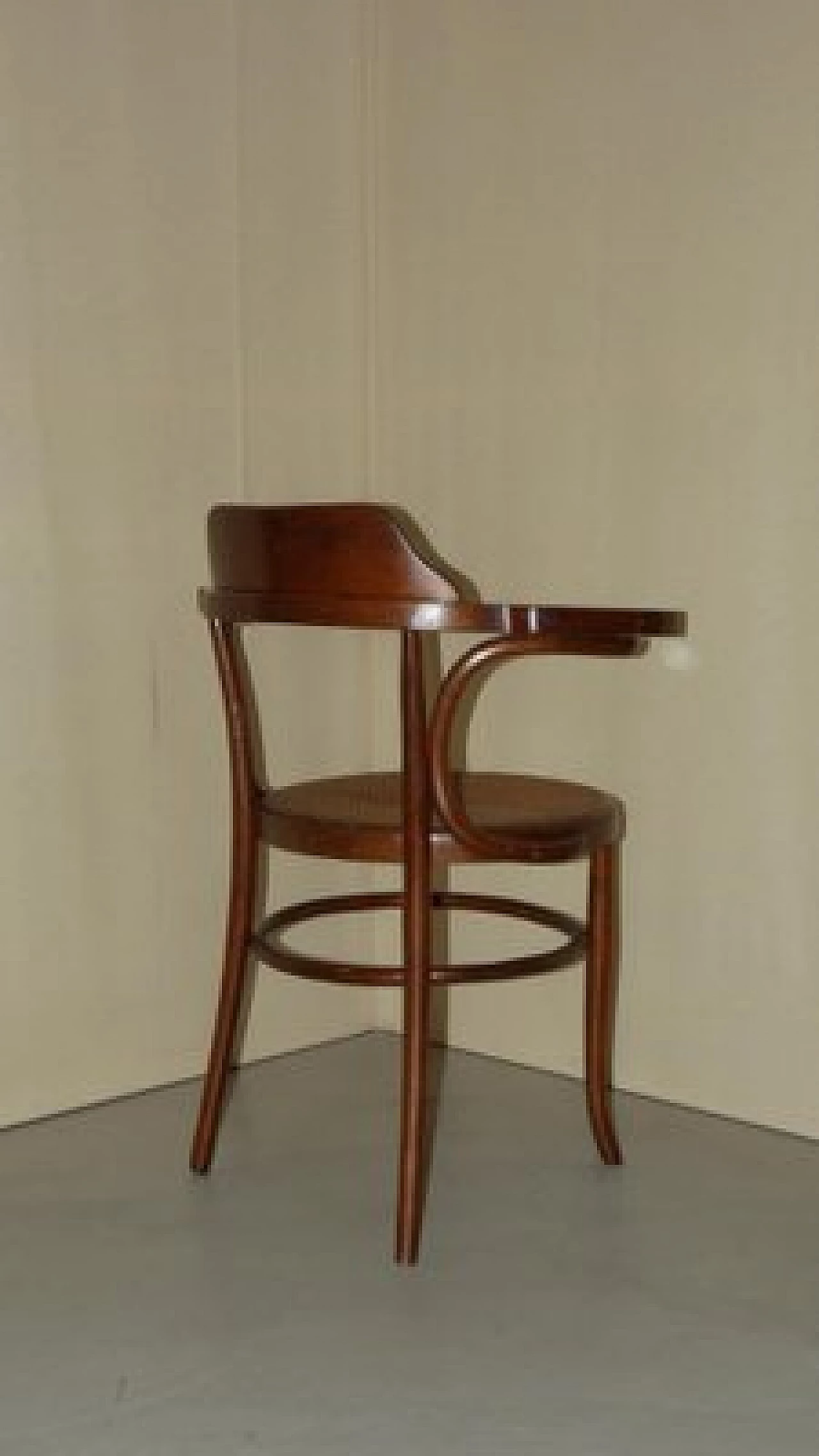 Bent mulberry wood and Vienna straw chair by Wäckerlin, 19th century 22