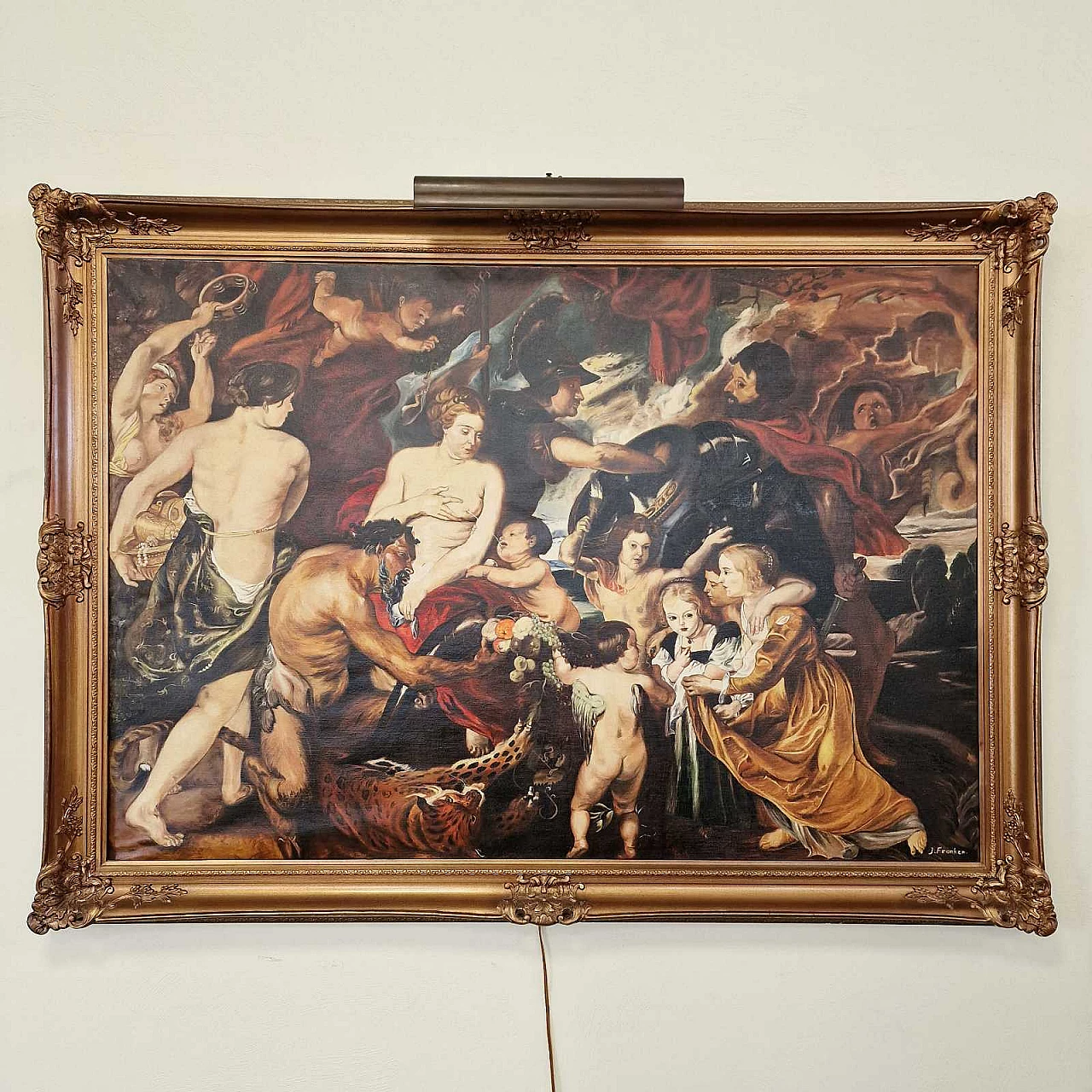 J. Franken, painting inspired by Minerva Protecting Peace from Mars by Rubens 3