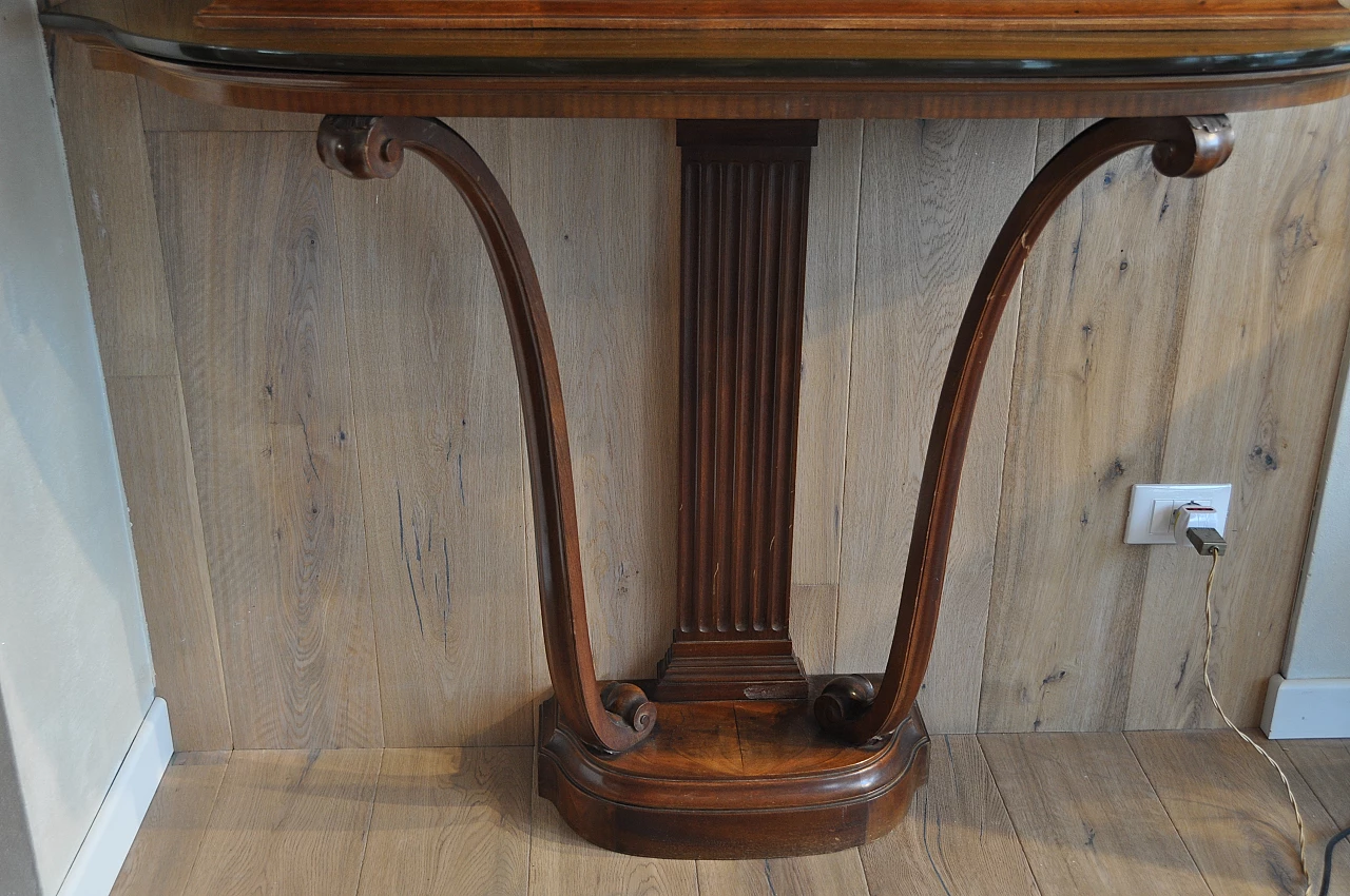 Art Deco mahogany bar cabinet with glass top and painted cabinet, 1940s 11