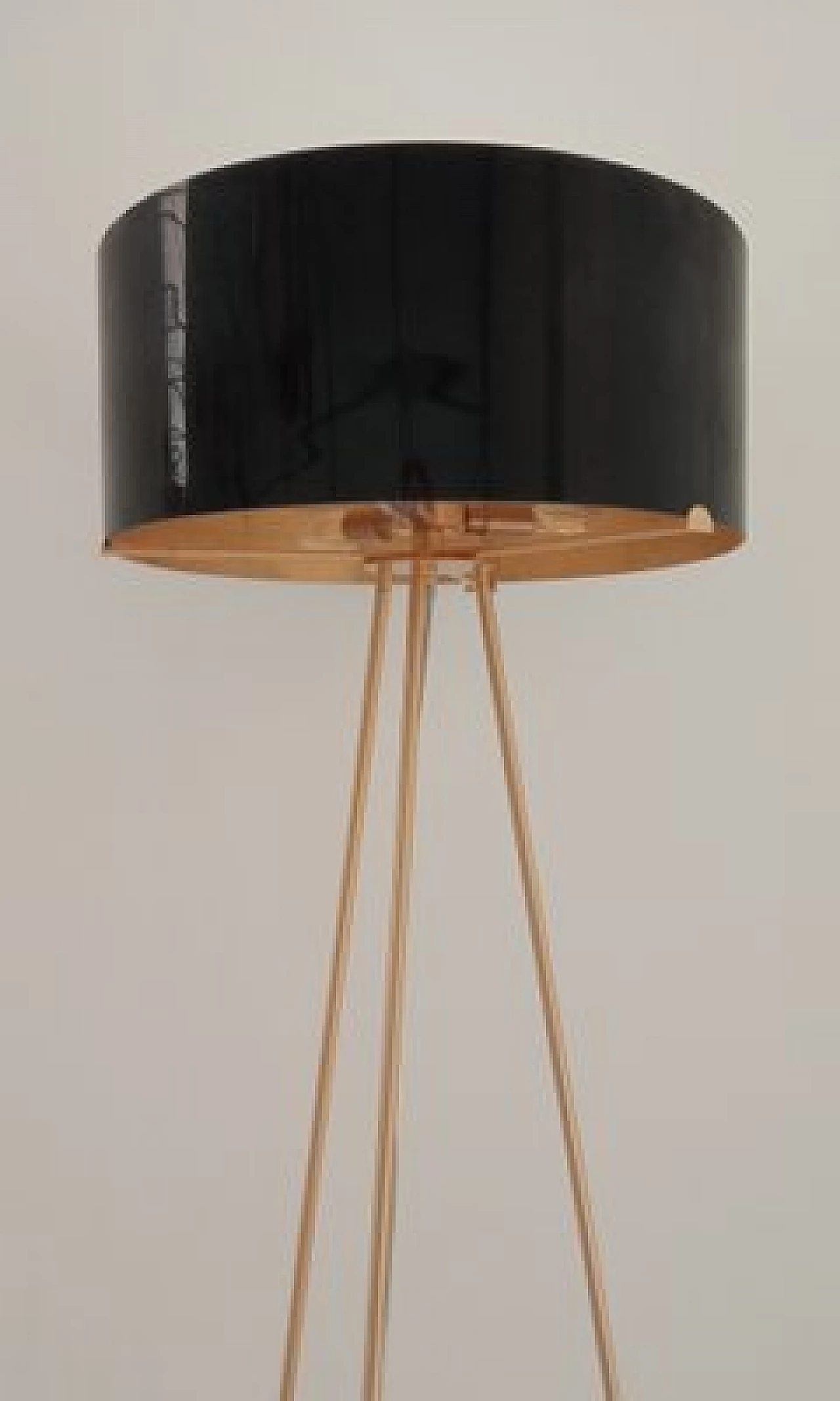 Gilded metal and Murano glass floor lamp 6