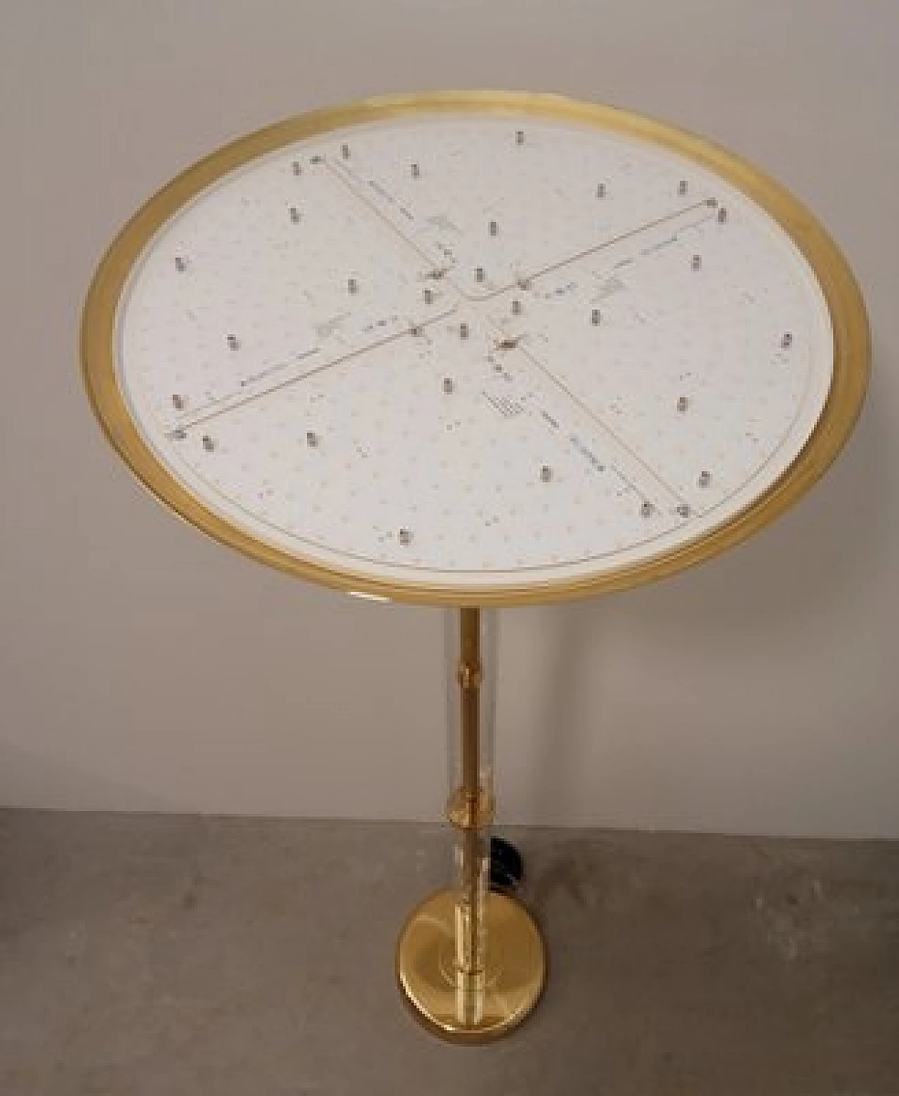 Polished brass and Murano glass floor lamp, 2000s 6