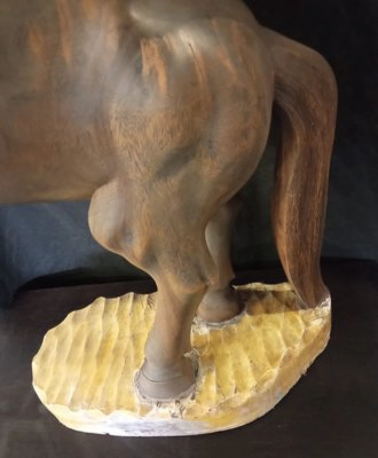 Walnut horse sculpture, 1920s 11