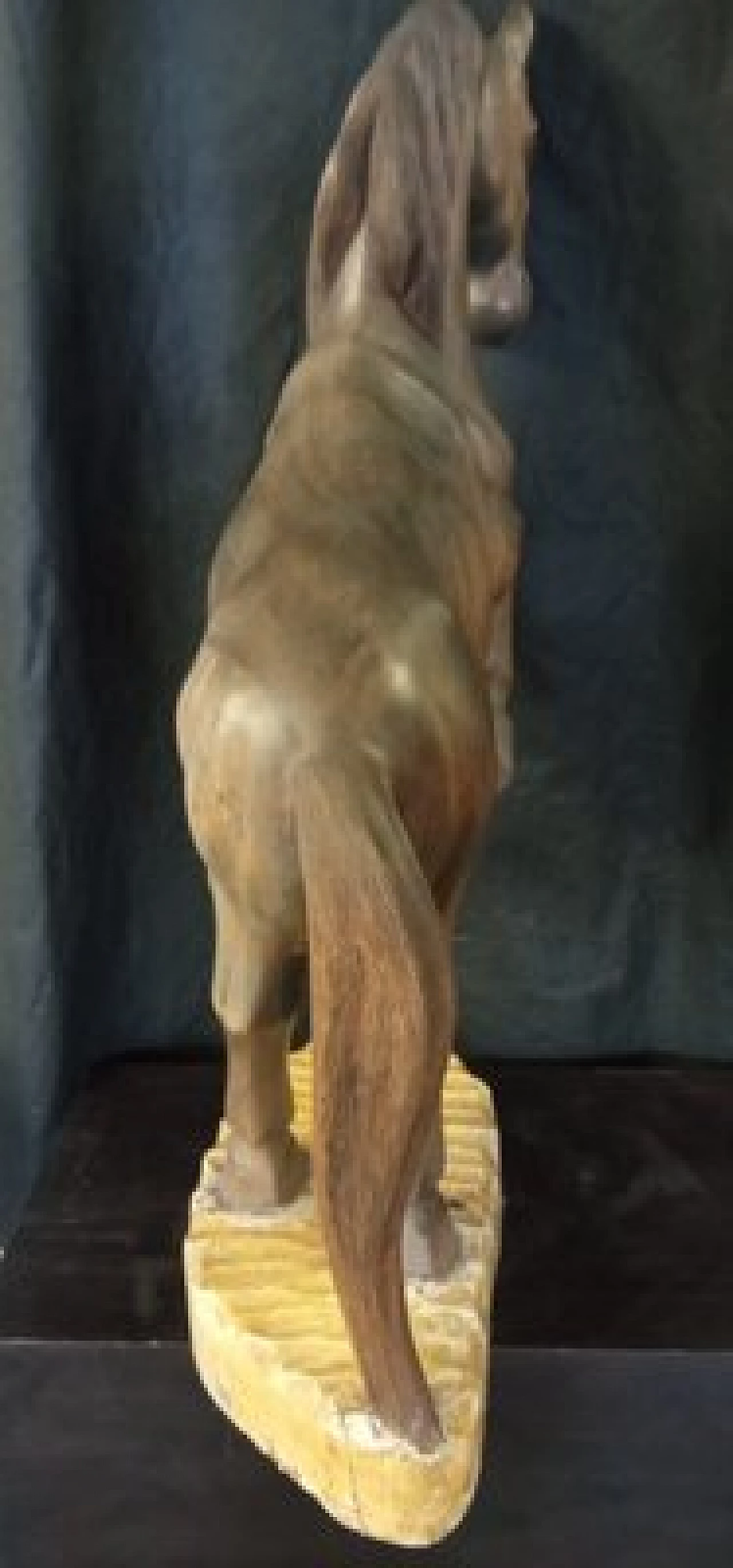 Walnut horse sculpture, 1920s 21