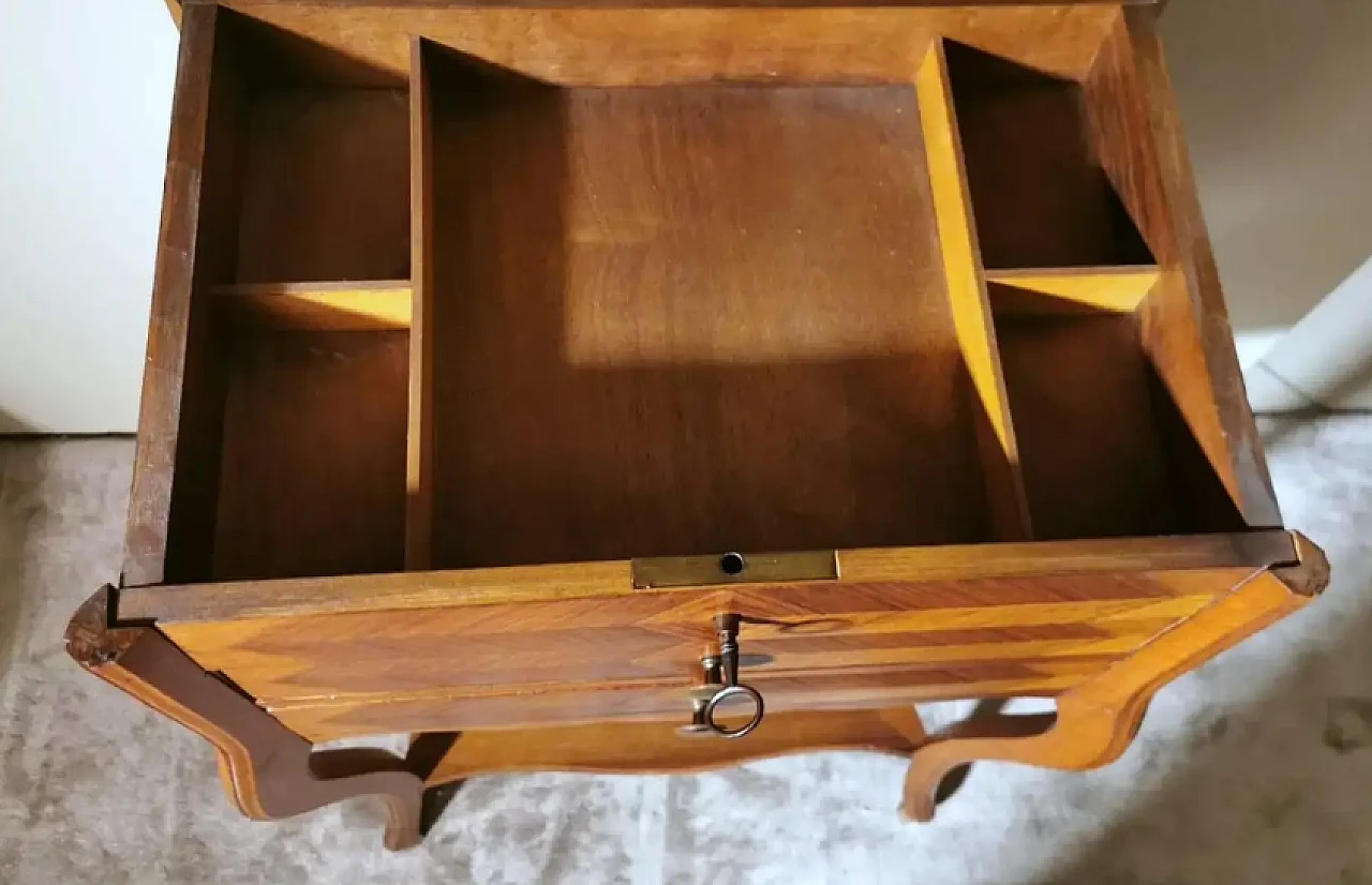 French dressing table in Louis Philippe style with mirror and drawers, late 19th century 6