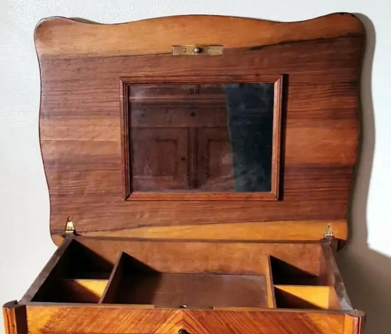 French dressing table in Louis Philippe style with mirror and drawers, late 19th century 7