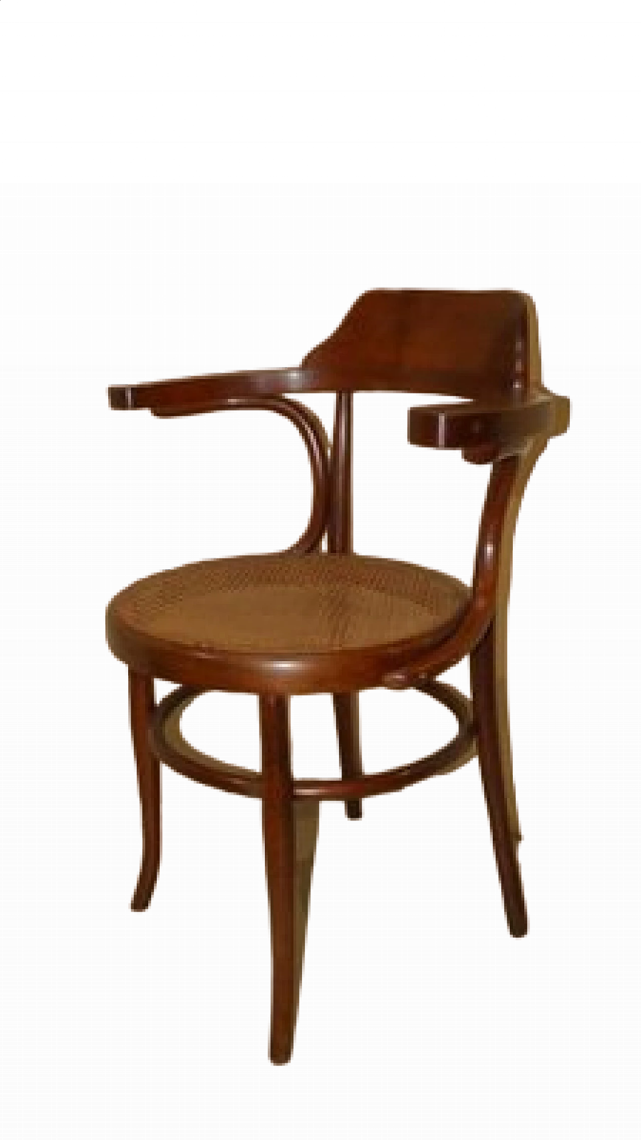 Bent mulberry wood and Vienna straw chair by Wäckerlin, 19th century 27