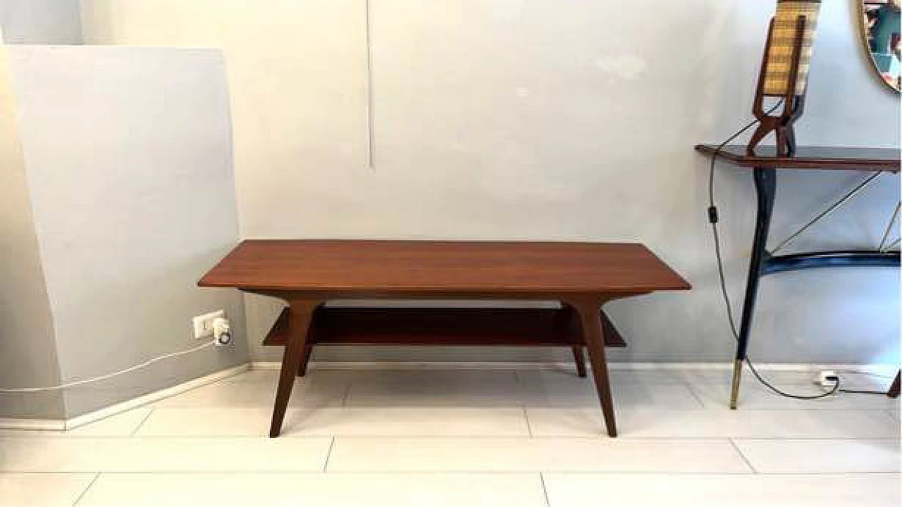 Danish teak coffee table, 1960s 1