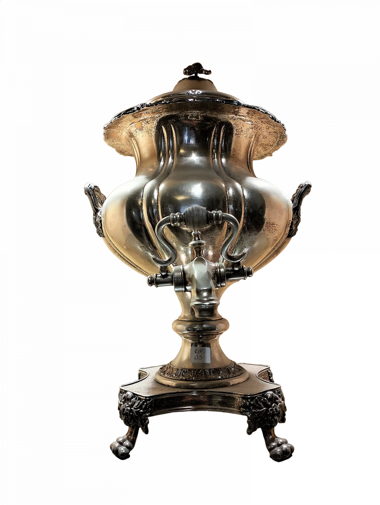 Sheffield silver samovar, 19th century 8