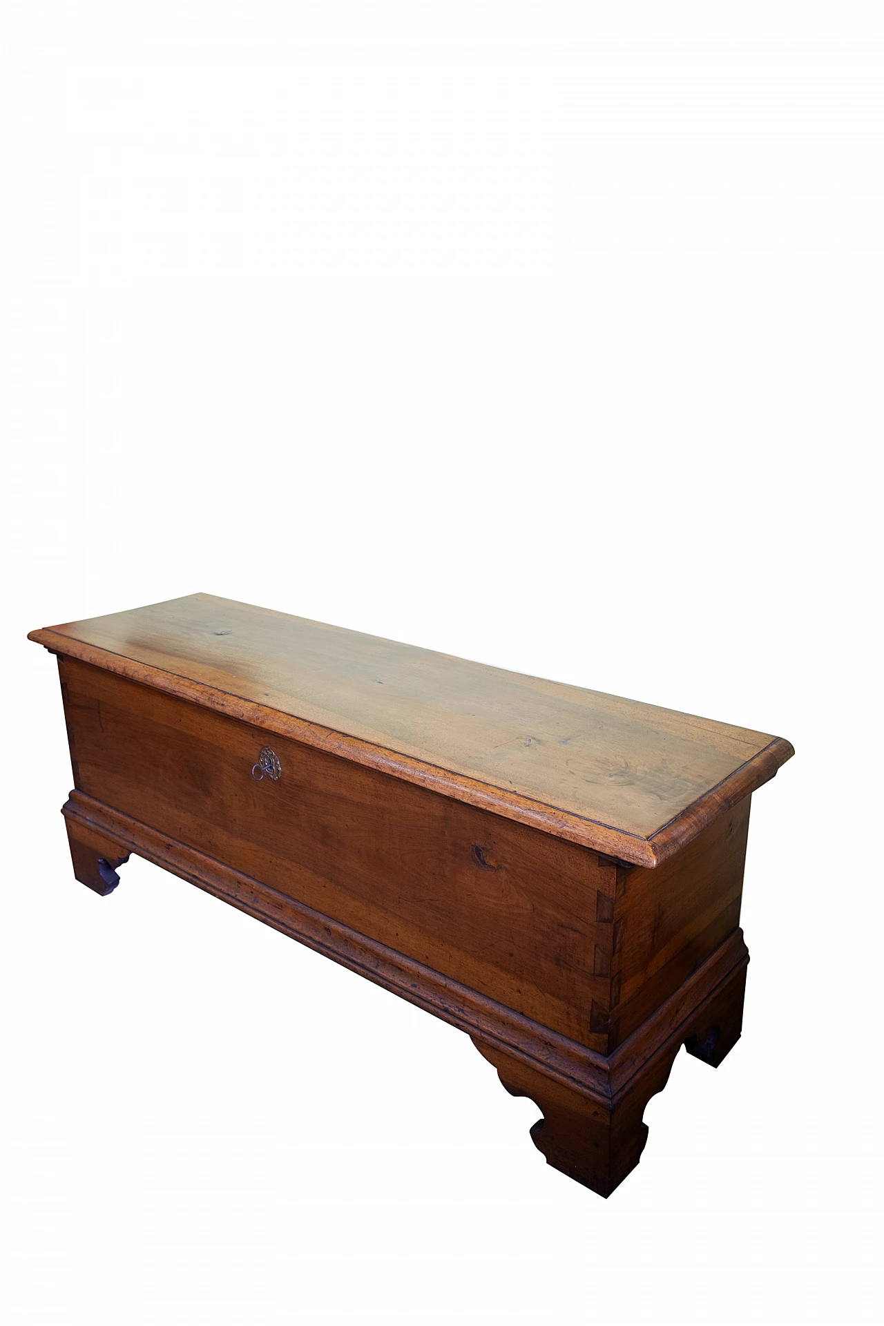 Rectangular walnut covered chest, mid-18th century 15