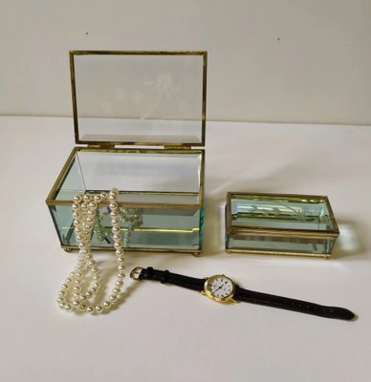 Pair of glass boxes by Fontana Arte, 1940s 2