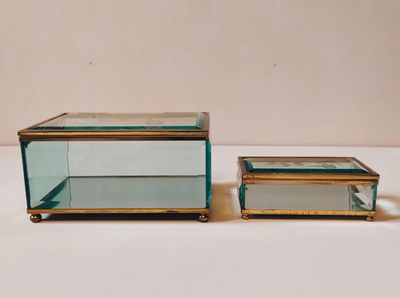 Pair of glass boxes by Fontana Arte, 1940s 9