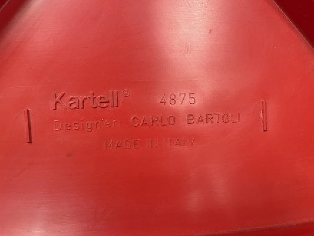 Chair by Carlo Bartoli and coffee table by Anna Castelli Ferrieri for Kartell, 1980s 8