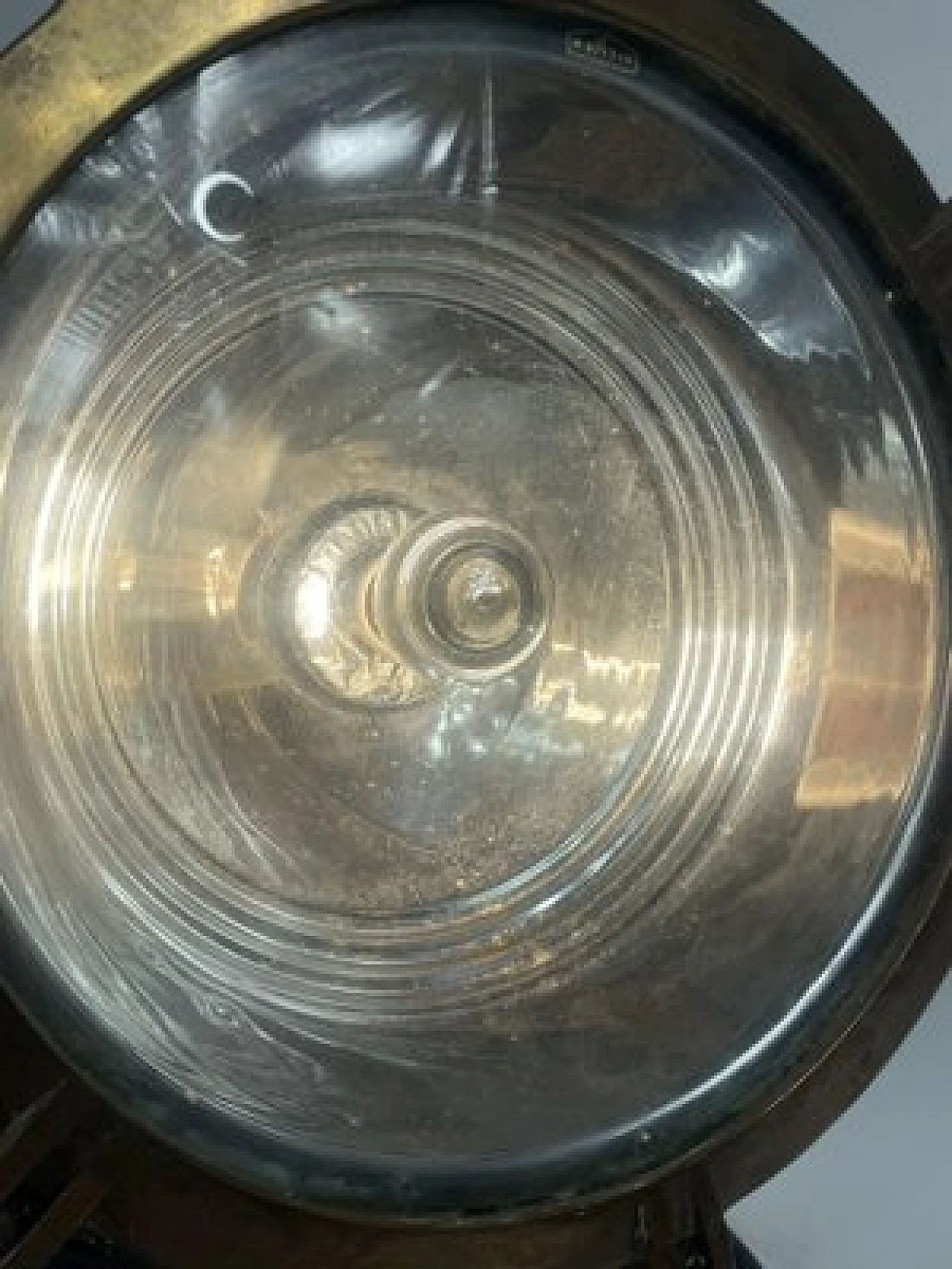 Copper, brass and iron naval headlight, 1940s 20