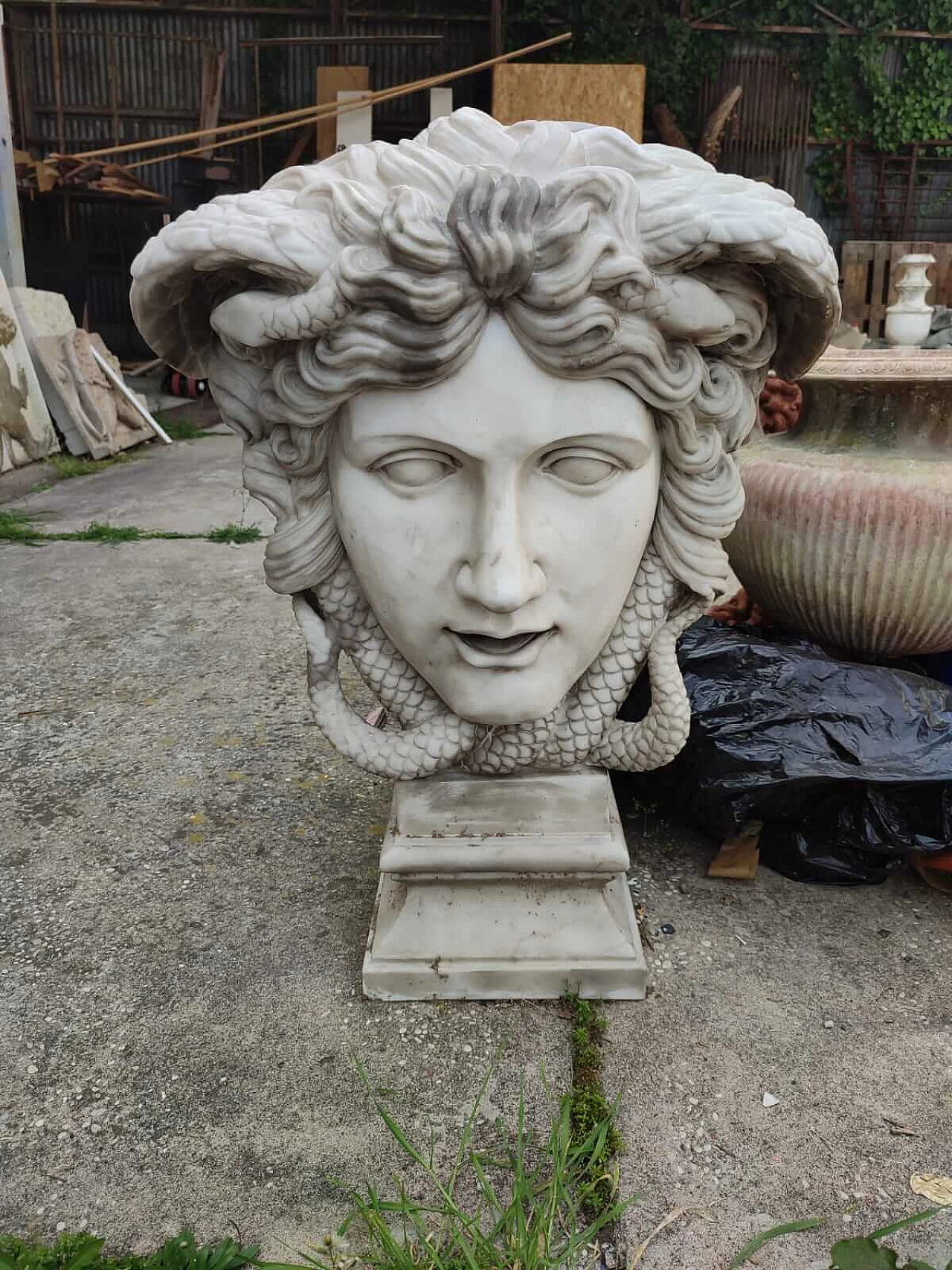 Statuary marble Medusa sculpture, 2000s 1