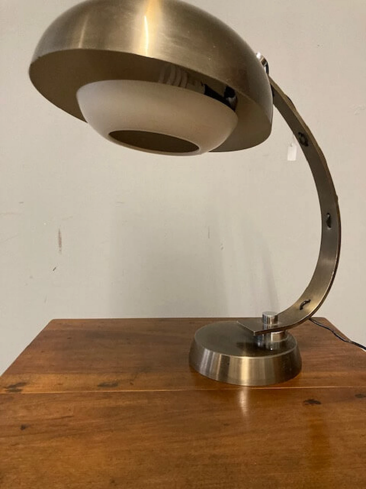 Chrome-plated metal desk lamp, 1970s 5