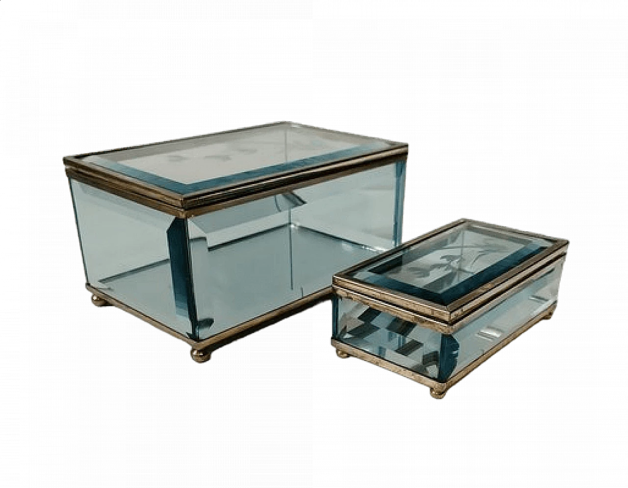 Pair of glass boxes by Fontana Arte, 1940s 10