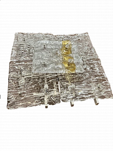 Lampadario in vetro di Murano composto da 20 pezzi, anni '60