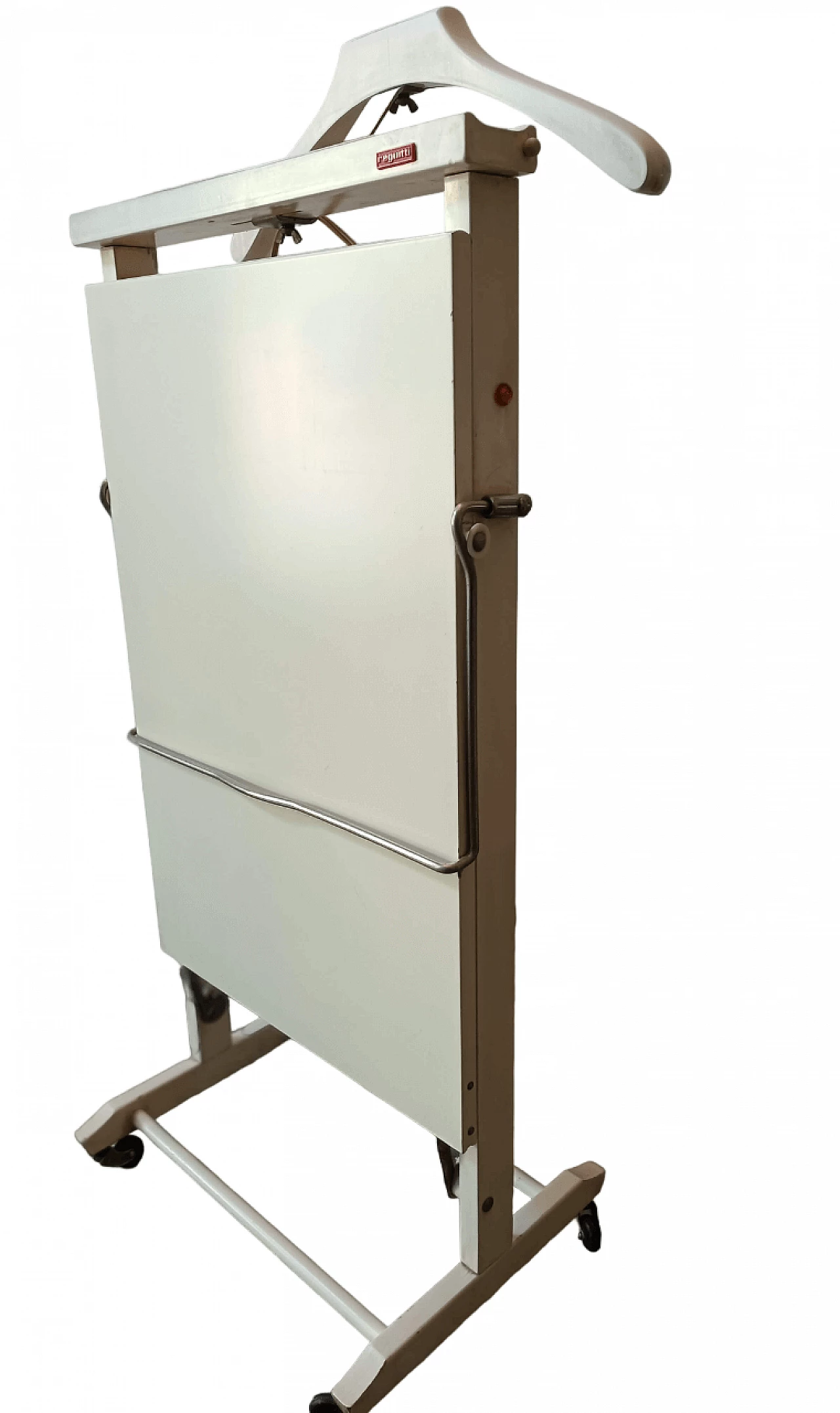 White wood valet stand with trouser press by Reguitti, 1970s 10