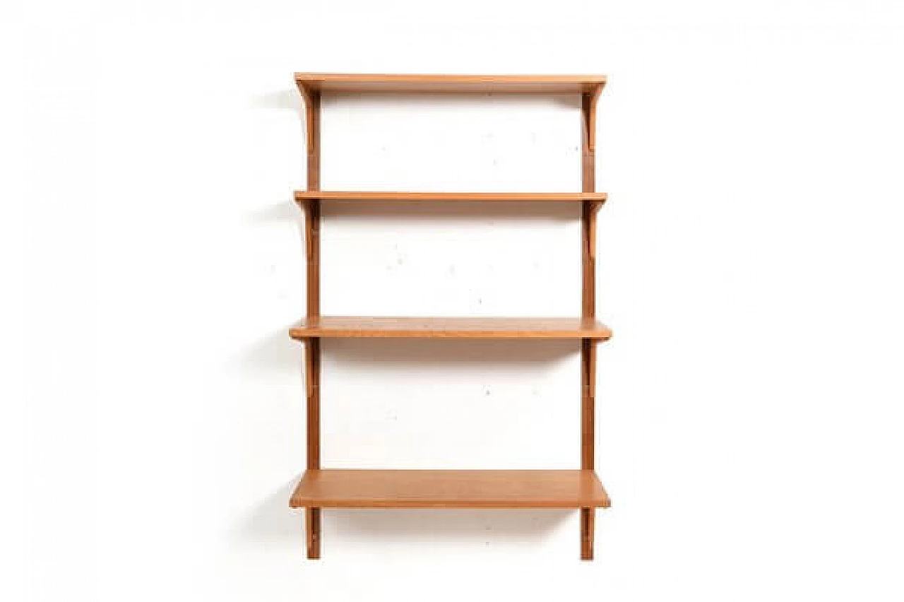 Oak hanging bookcase by Thygesen & Sørensen for HG Furniture, 1960s 7