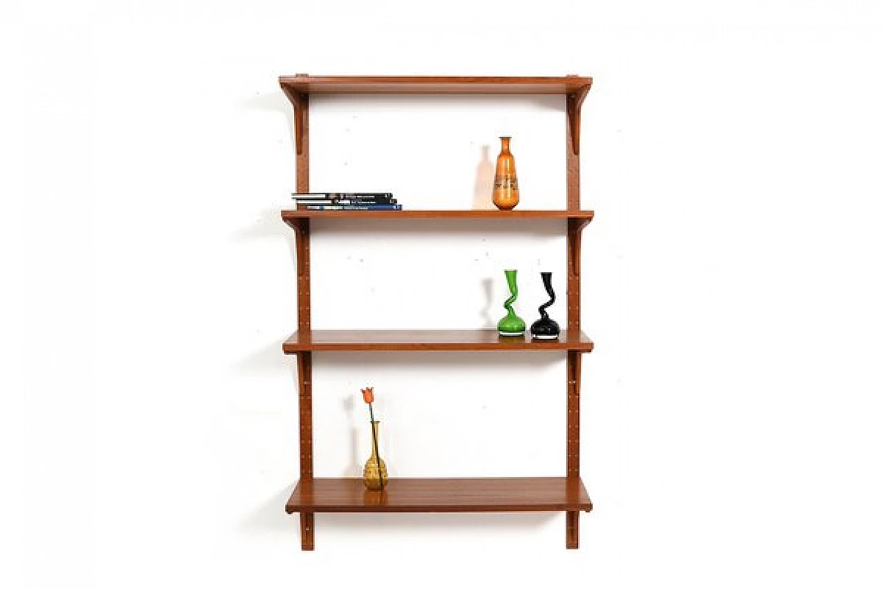 Teak hanging bookcase by Thygesen & Sørensen for HG Furniture, 1960s 2