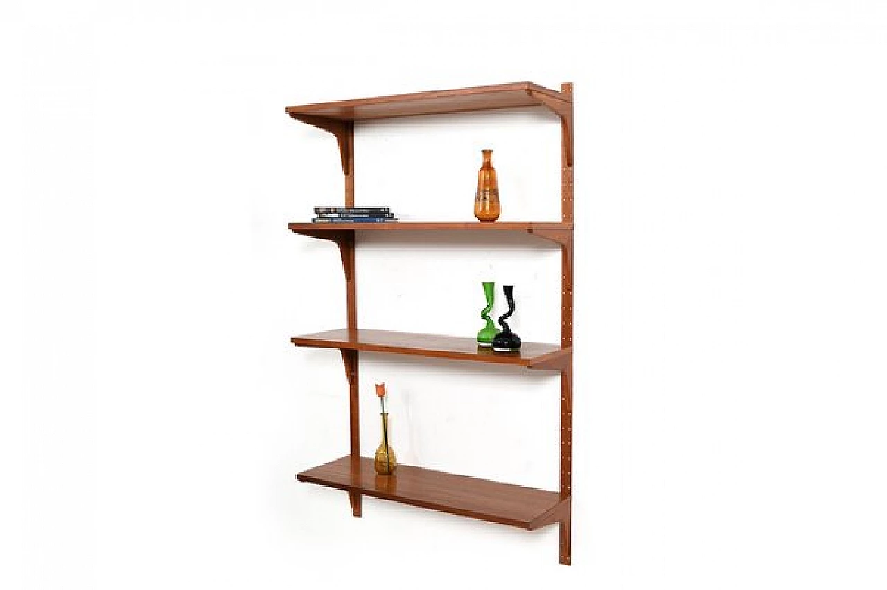 Teak hanging bookcase by Thygesen & Sørensen for HG Furniture, 1960s 3