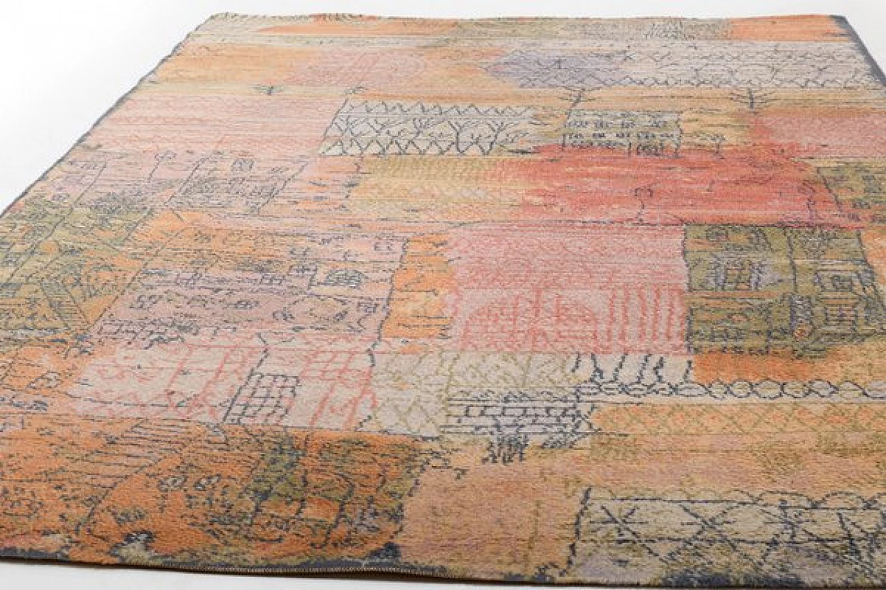 Florentinisches Villenviertel carpet in the style of Paul Klee by Ege Art Line, 1970s 3