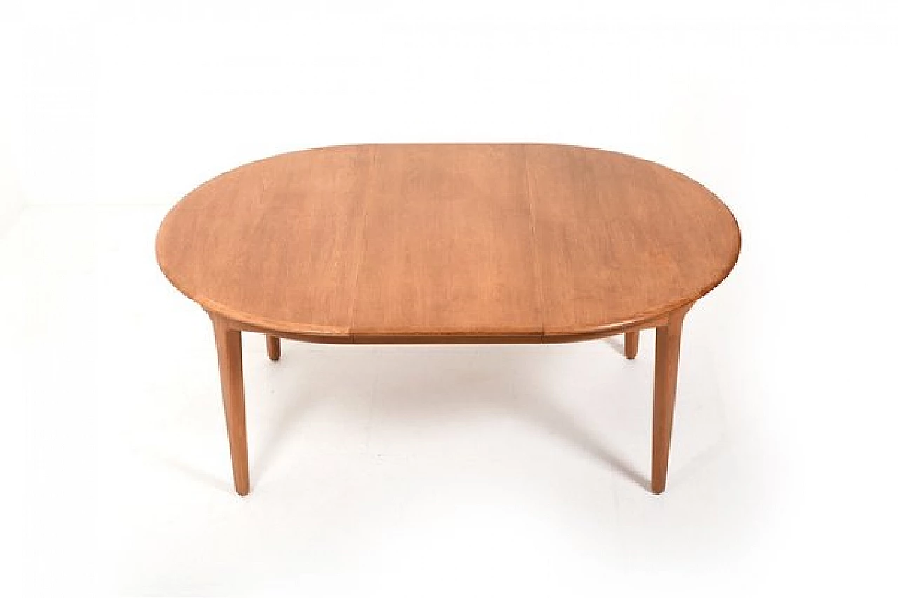 Oak dining table 62 by Henning Kjærnulf for Sorø Stolefabrik, 1960s 3