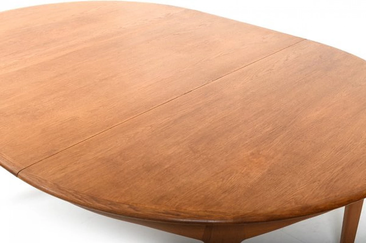 Oak dining table 62 by Henning Kjærnulf for Sorø Stolefabrik, 1960s 6