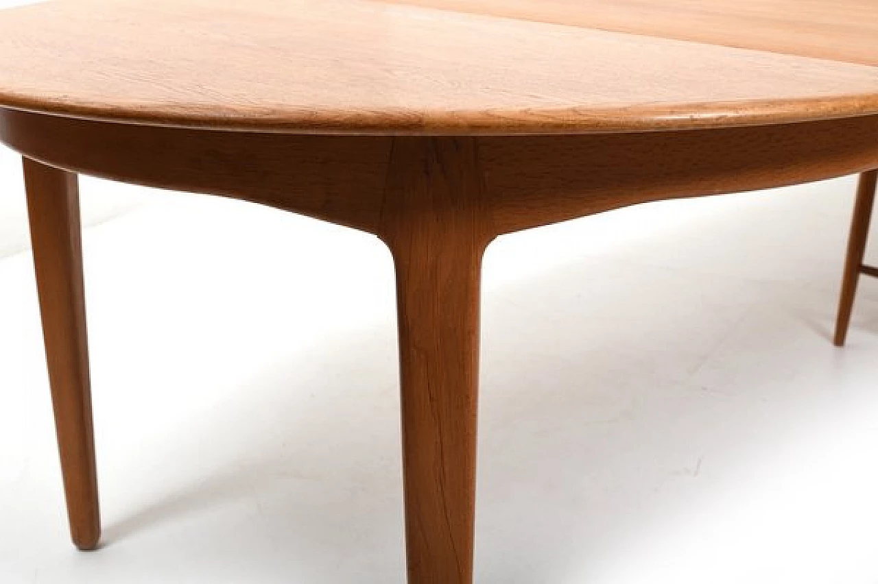 Oak dining table 62 by Henning Kjærnulf for Sorø Stolefabrik, 1960s 11