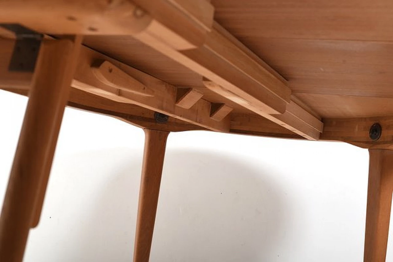 Oak dining table 62 by Henning Kjærnulf for Sorø Stolefabrik, 1960s 13