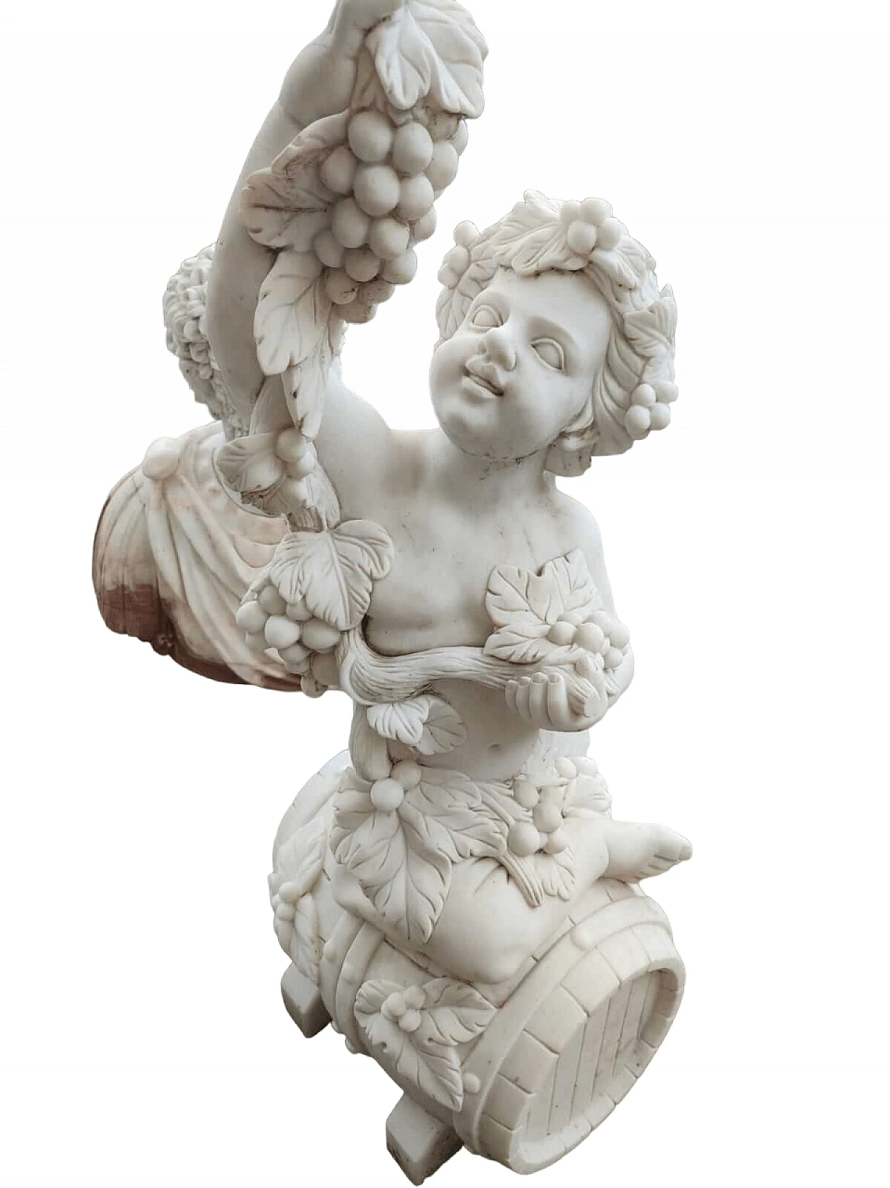 Carrara marble Bacchus sculpture, 2000s 5