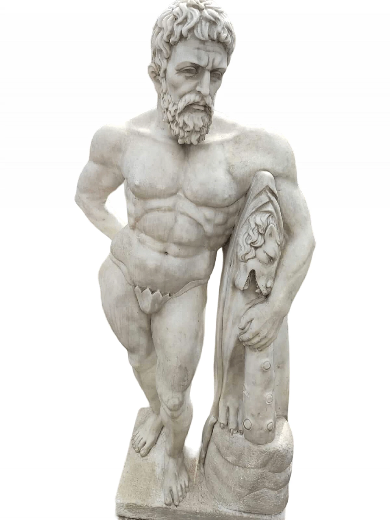 Carrara marble Hercules sculpture, 2000s 5