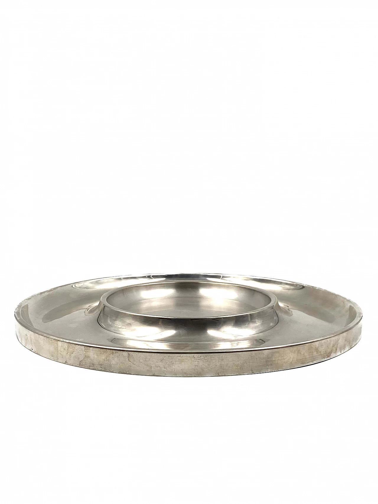 Silver plated metal tray by Lino Sabattini, 1970s 1