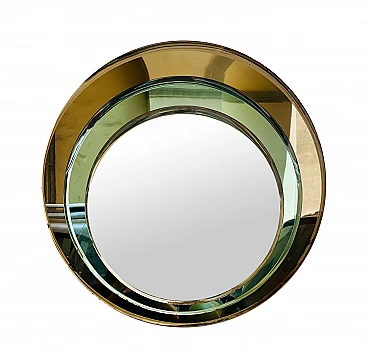 Three-eye wall mirror by Franz Sartori for Cristal Art, 1960s