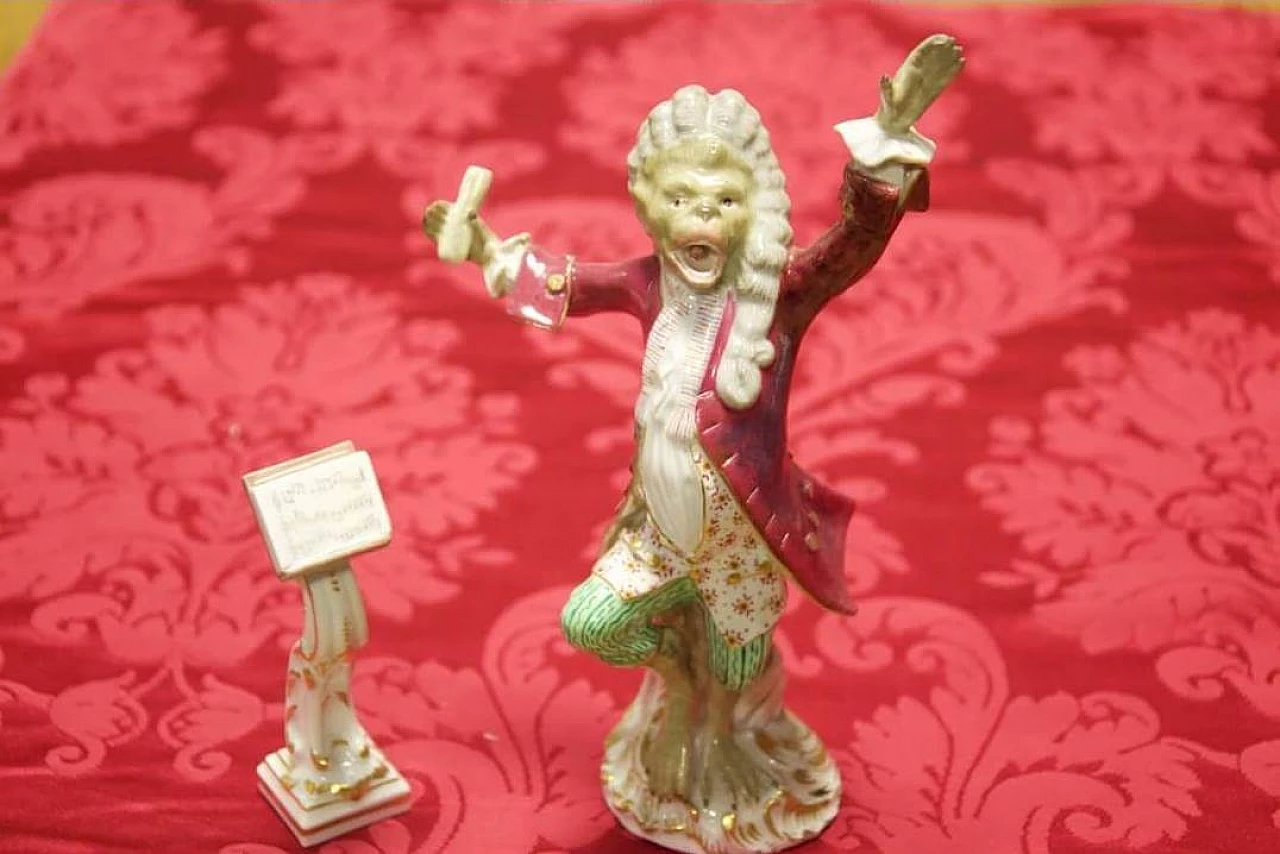 21 Meissen ceramic orchestra figures, 19th century 4