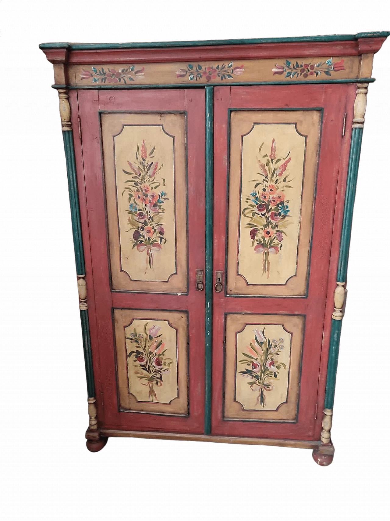 Plated fir wardrobe, 19th century 10