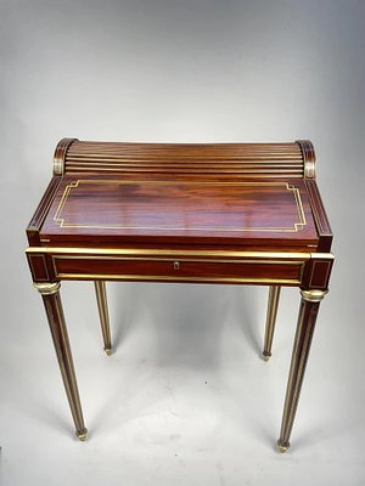 Napoleon III mahogany desk by Maison Krieger Paris, 19th century 1