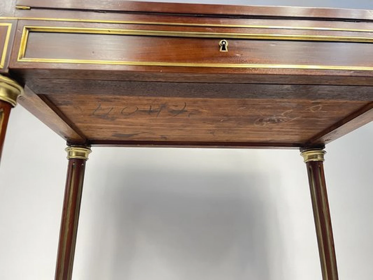 Napoleon III mahogany desk by Maison Krieger Paris, 19th century 21