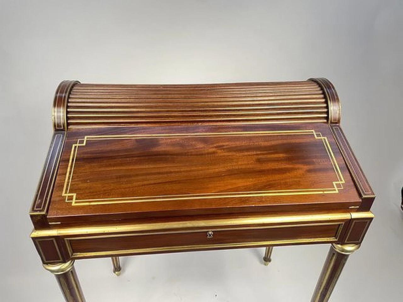 Napoleon III mahogany desk by Maison Krieger Paris, 19th century 22