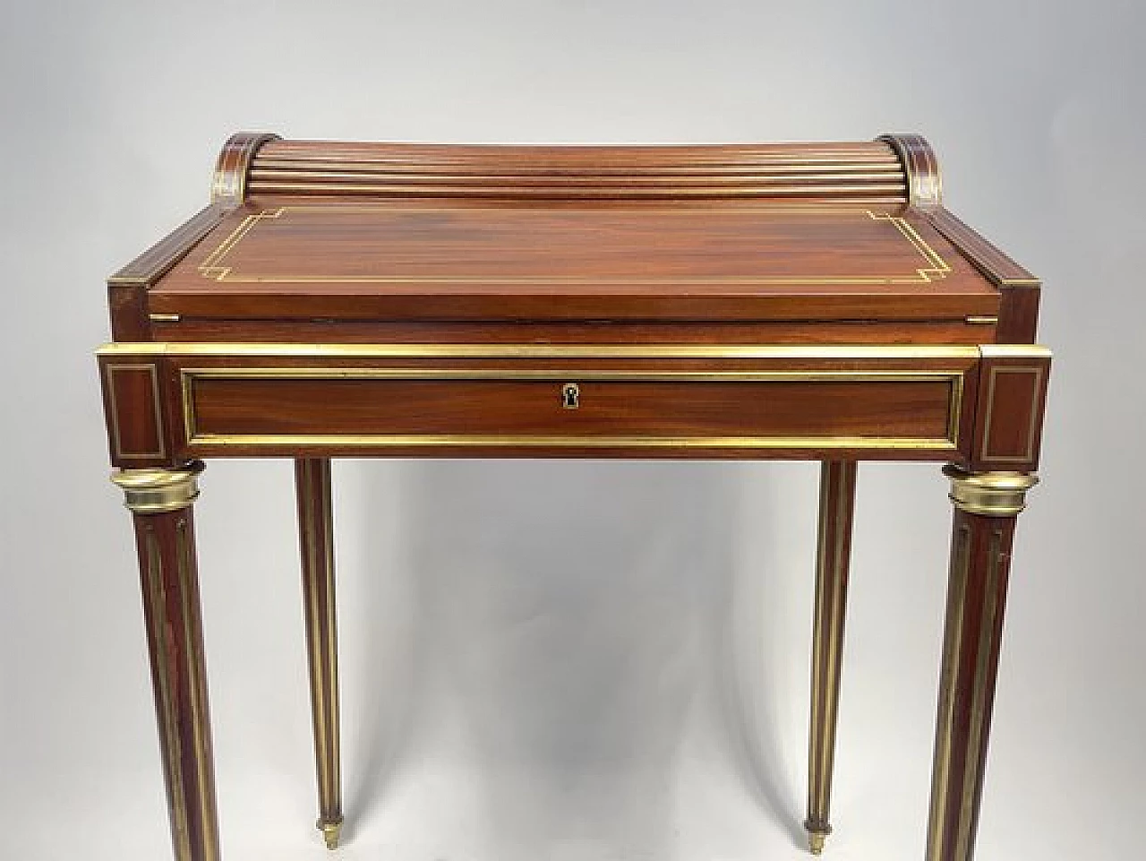 Napoleon III mahogany desk by Maison Krieger Paris, 19th century 33