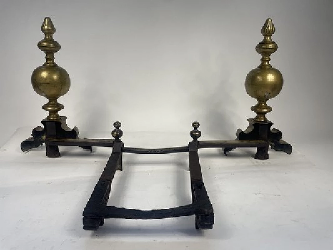 Gilded bronze andiron, early 19th century 4