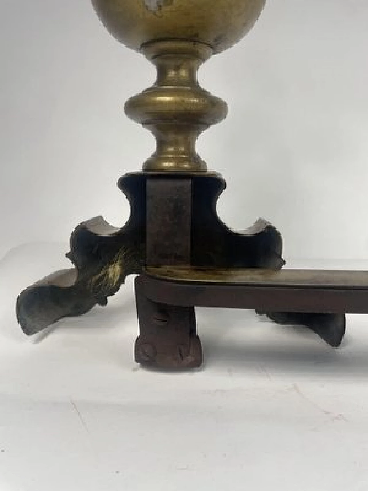 Gilded bronze andiron, early 19th century 5