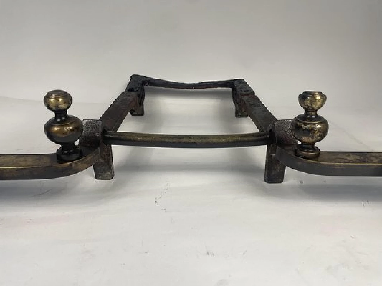 Gilded bronze andiron, early 19th century 7