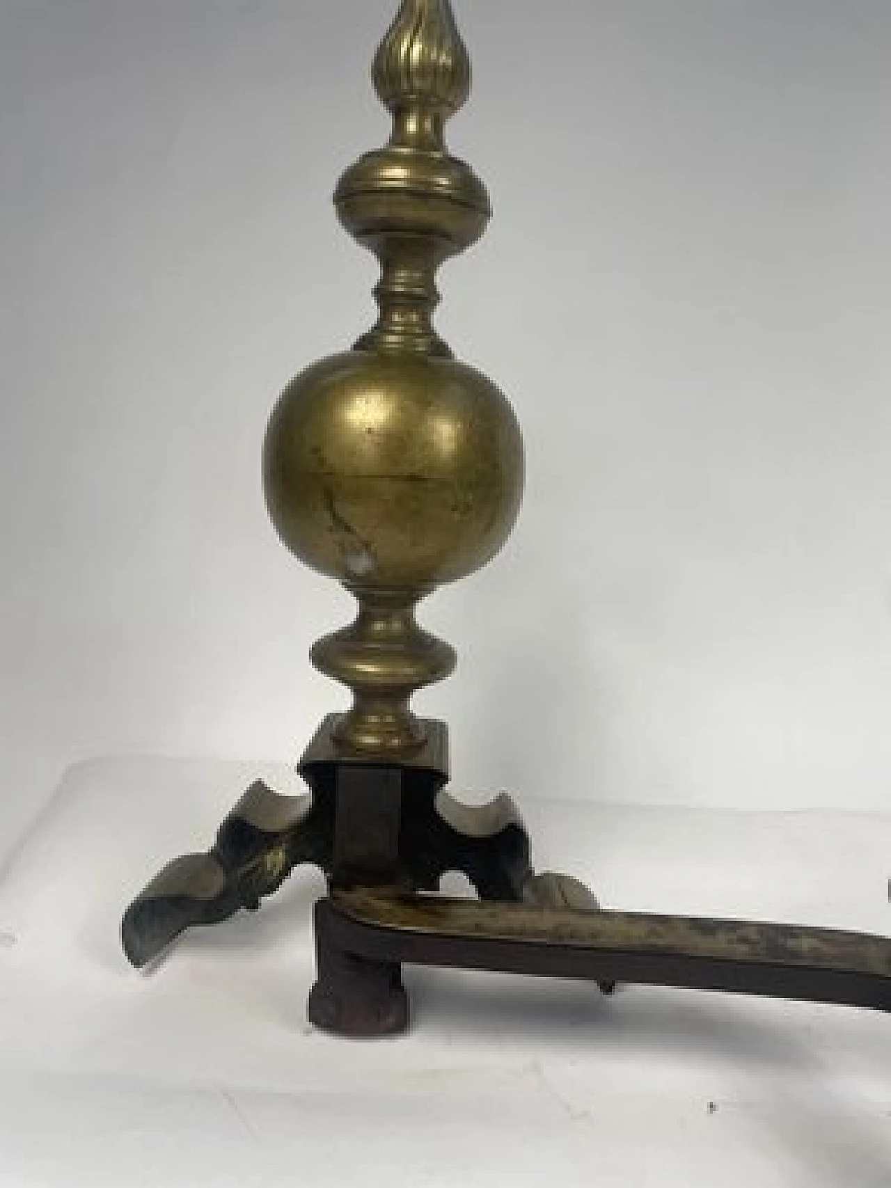 Gilded bronze andiron, early 19th century 13