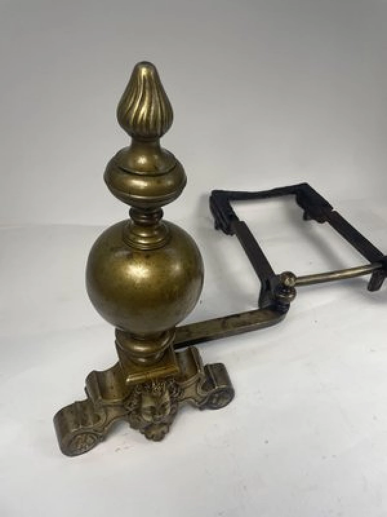 Gilded bronze andiron, early 19th century 14