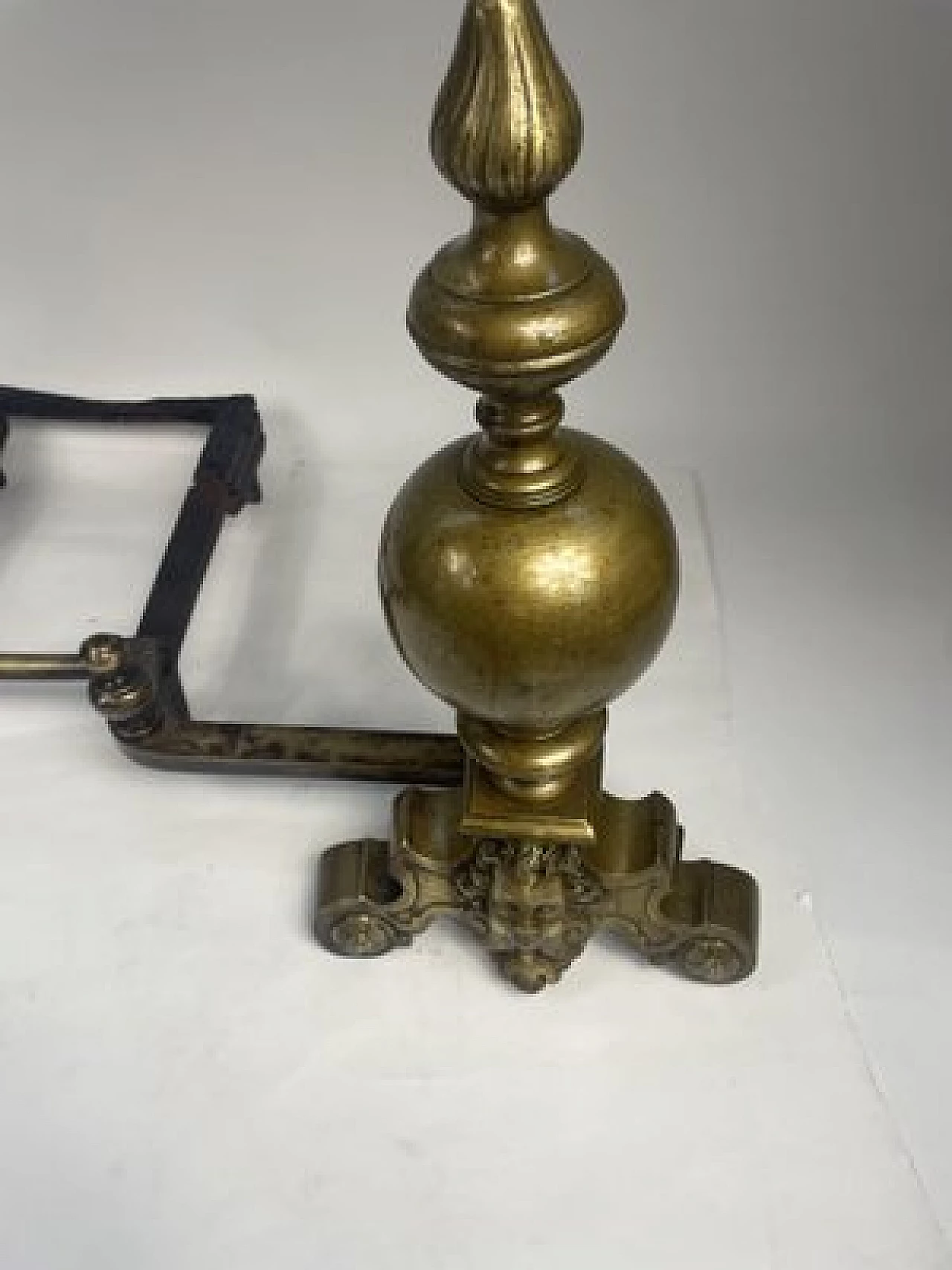 Gilded bronze andiron, early 19th century 15